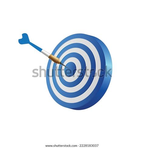 Target Hit Center By Arrow Vector Stock Vector Royalty Free