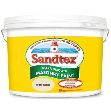 Sandtex Ultra Smooth Masonry Paint Ivory Stone Decora Adore Your Home