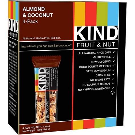 Kind Bar Almond And Coconut 12 Ct Wholesale Candy Warehouse