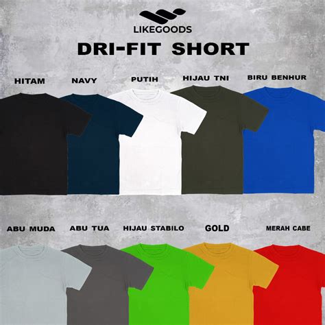 Jual Kaos Polos Olahraga Dryfit Dryfit Sport Jersey Polos Likegoods