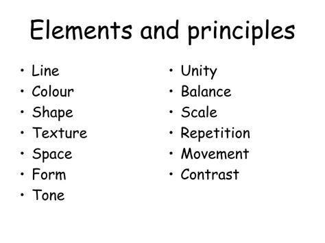 elements  principles powerpoint