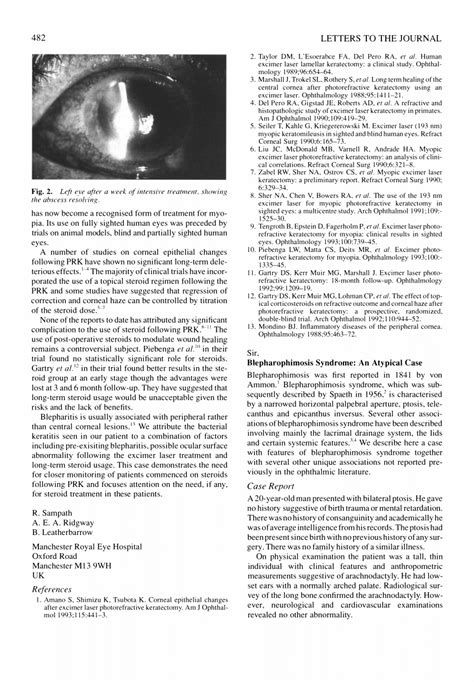 (PDF) Blepharophimosis syndrome: An atypical case