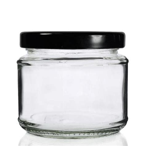 Ml Squat Clear Glass Food Jar Lid Ampulla Ltd