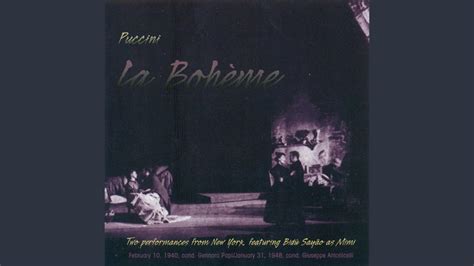 La Boheme Act I O Soave Fanciulla Rodolfo Mimi Youtube