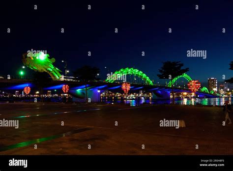 Da Nang, Vietnam - August 20 2018: The Dragon Bridge (Vietnamese: Cầu ...