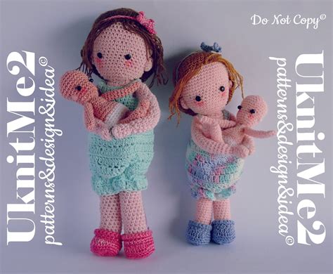 Doll Amigurumis Crochet Pattern Pregnant Mother Or Not Etsy