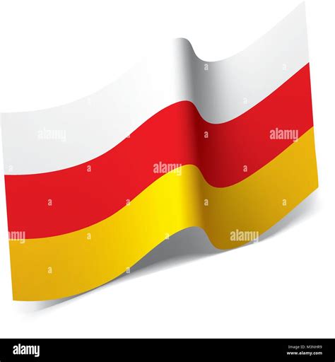 South Ossetia Flag Vector Illustration Stock Vector Image Art Alamy