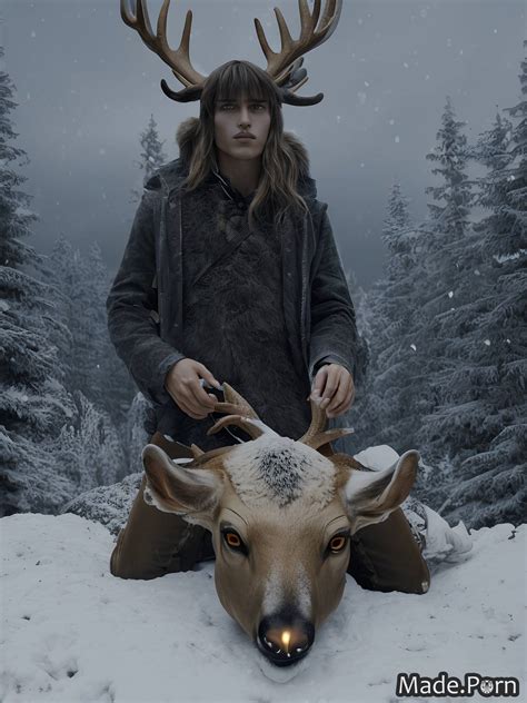 Porn Image Of Gay 18 Fur Fully Clothed Dark Fantasy Campfire Deer Horns