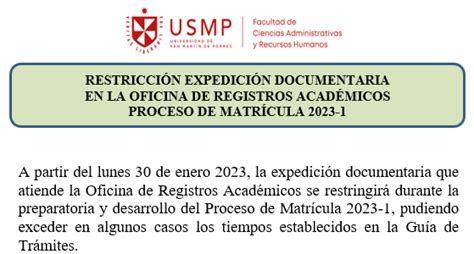 Comunicado Registros Facultad De Ciencias Administrativas Y Recursos