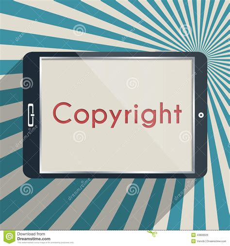 Copyright stock vector. Illustration of license, design - 43808926