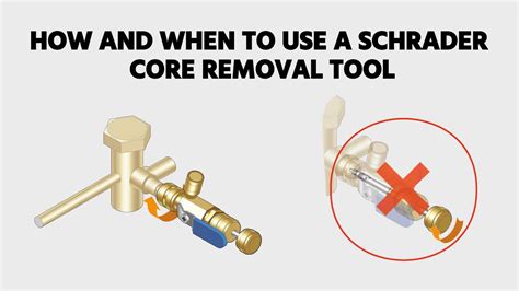 How And When To Use A Schrader Core Removal Tool Youtube