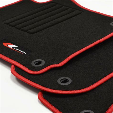 Alfombras Alfombrillas A Medida Para VW Golf V 5 Edition Velour Rojo