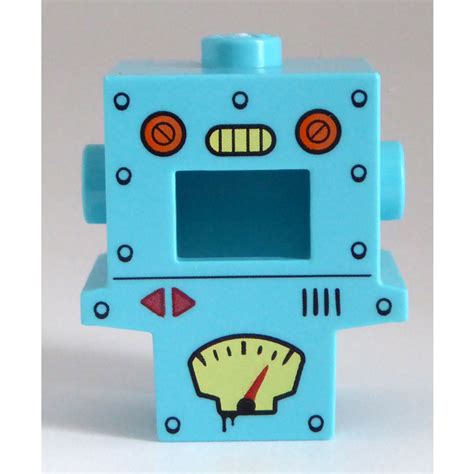 LEGO Medium Azure Cardboard Robot Costume With Rivets And Gauges