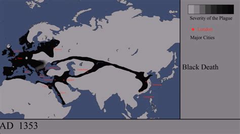 Map Of The Day Every Major Plague Epidemic In History The Sounding Line