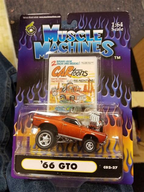 Muscle Machines Cartoon 1966 Pontiac Gto 66 Goat Co2 27 164 Scale