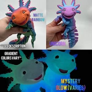 Smiling Axolotl Fidget Toy Axolotl Fidget Happy Axolotl Etsy