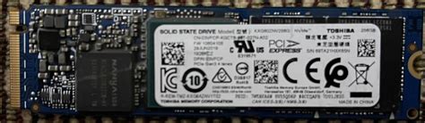 Toshiba Xg5 256gb M2 Pcie Nvme Solid State Drive Ssd Kxg50znv256g Ebay