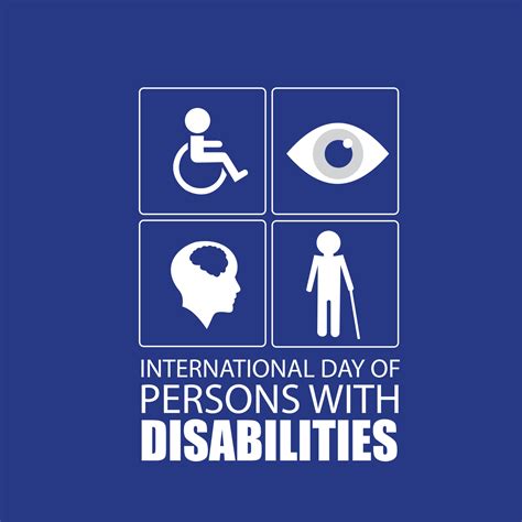 Vector Illustration Of International Day Of Persons With Disabilities