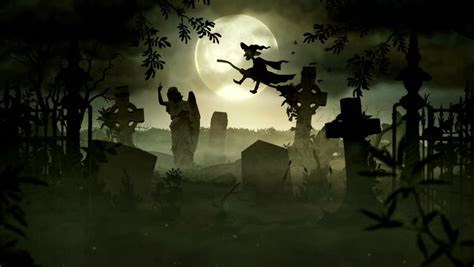 dark graveyard halloween time Stock Footage Video (100% Royalty-free) 1594486 | Shutterstock