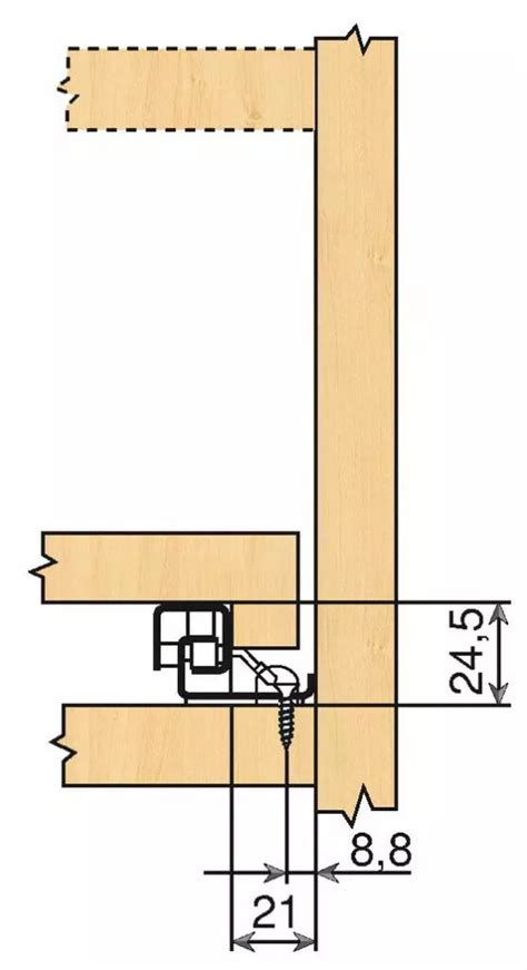 Coulisse Invisible Pour Tiroir Bois Sortie Totale Bu Blumotion
