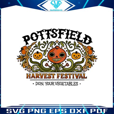 Pottsfield Harvest Festival Don Your Vegetables Svg Cricut File