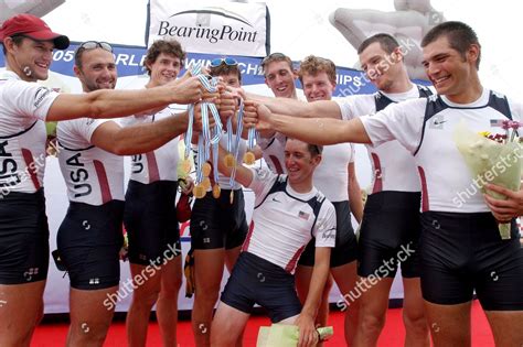 Americas Mens Eight Rowing Team Hold Editorial Stock Photo - Stock ...