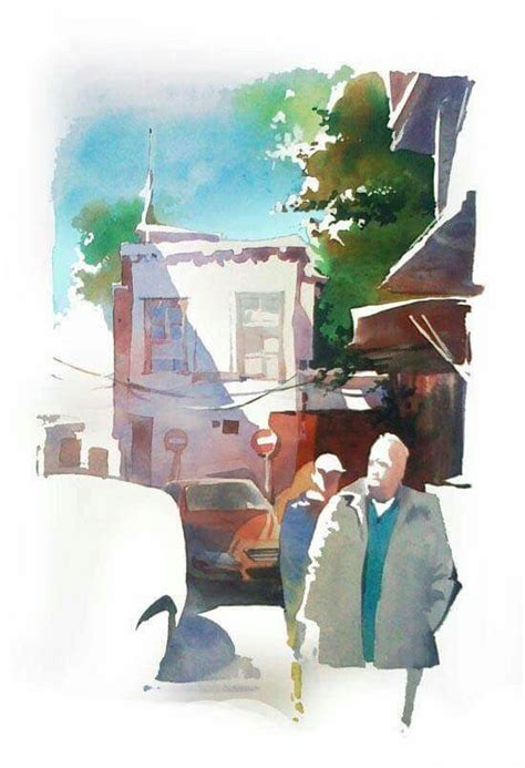 Abdalla M Assaad Watercolor Paintings Easy Paint Colors Cities Art