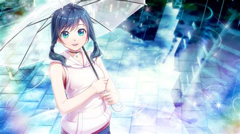 Weathering With You Hina Amano Raining K Wallpaper Pc Desktop