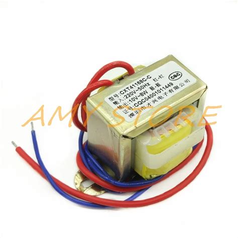 Ei41 20 8w 8va Output Ac10v 0 8a 500ma Ei Ferrite Core Input 220v 50hz