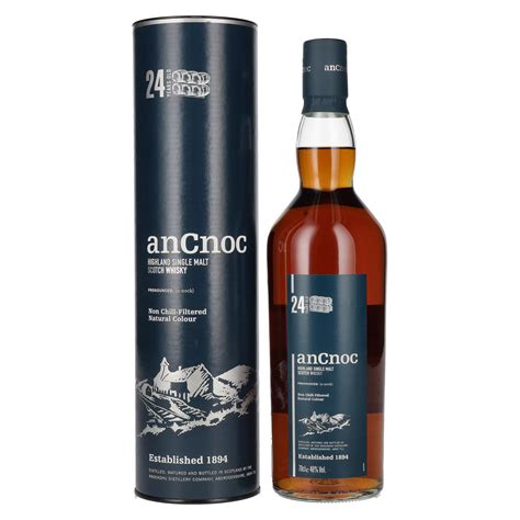 AnCnoc 24 Years Old Highland Single Malt 46 Vol 0 7l In Giftbox