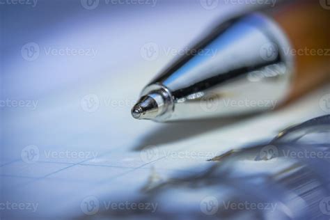 Close up shot of ball point pen tip 3010398 Stock Photo at Vecteezy