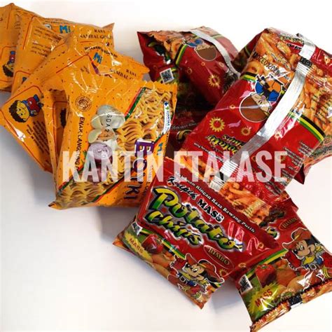 Jual Mi Boyki Potato Chips Paket Snack Murah Jajanan Jadul Sd