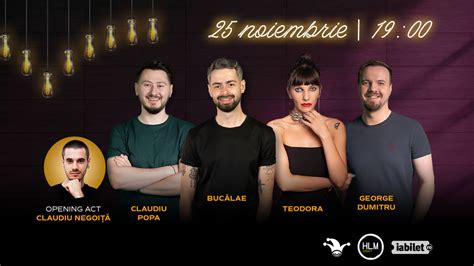 Bilete The Fool Stand Up Comedy Cu Radu Buc Lae Teodora Nedelcu