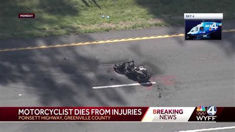 Motorcyclist Dies From Injuries Following Wreck In Greenville County