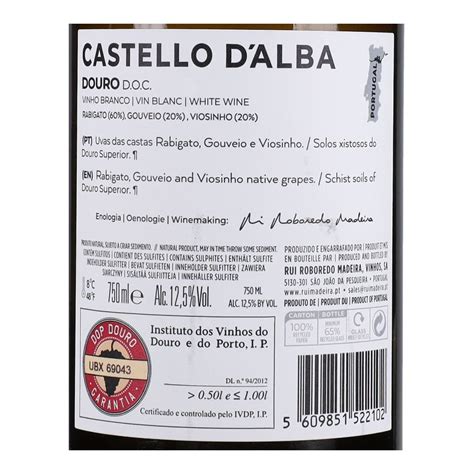 Vinho Branco Castello D Alba 75cl Vinho Branco Douro Vinho Branco