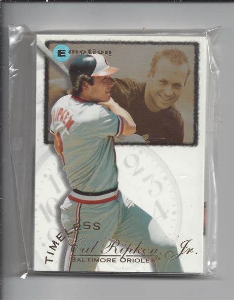 Cal Ripken Jr Fleer Emotion Timeless Cards Numbered Thru Nm