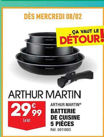 Promo Batterie De Cuisine Pi Ces Arthur Martin Chez Aldi Icatalogue Fr