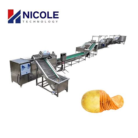 Automatic Industrial Potato Chips Cutting Crispy Potato Chips Making