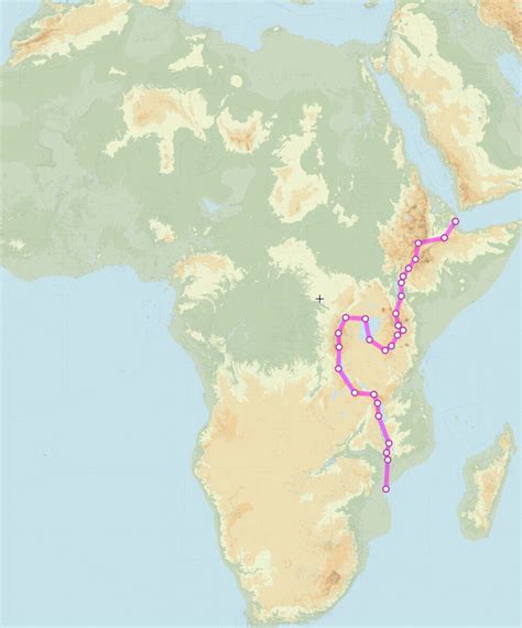 Great Rift Valley On Africa Map