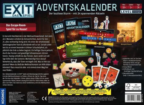 Exit Adventskalender 2022 Der lautlose Sturm 24 Rätsel Escape Room