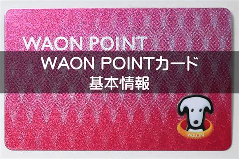 Waonポイントカード（waon Pointカード）の作り方・イオンカードとの比較も Waon Info