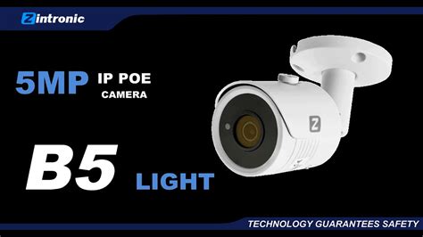 Zintronic podgląd obrazu z kamery B5 Light POE YouTube