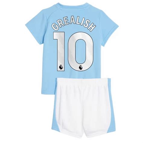 Fotballdrakter Manchester City Jack Grealish 10 Barn Hjemme Draktsett