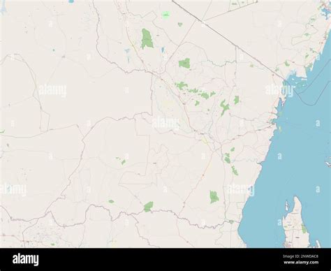 Tanga Region Of Tanzania Open Street Map Stock Photo Alamy