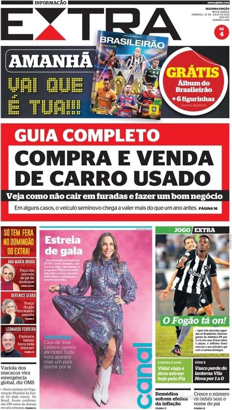 Capa Extra Sexta De Janeiro De