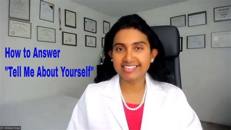 How To Answer Tell Me About Yourself In Your US Medical Residency