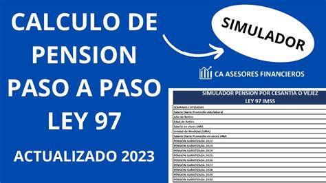 C Mo Usar El Simulador De Pensi N Del Imss F Cilmente