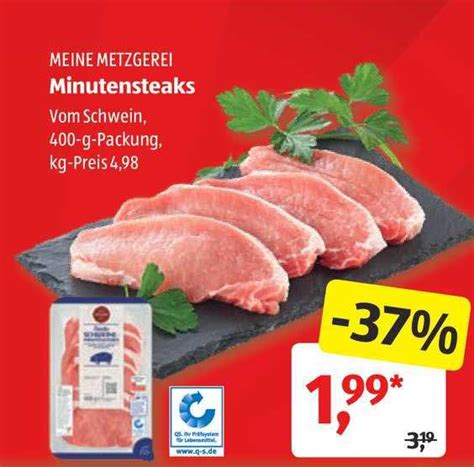 Meine Metzgerei Minutensteaks Angebot bei ALDI SÜD 1Prospekte de