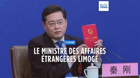 La Chine D Met De Ses Fonctions Son Ministre Des Affaires Trang Res