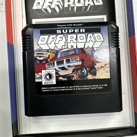 Super Off Road Sega Genesis Video Game Cart Tested Works Great